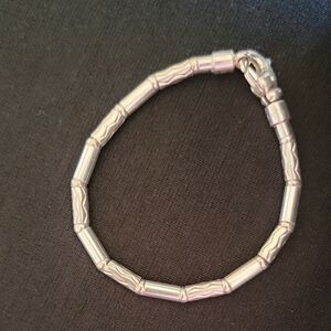 Authentic TIFFANY@Co Vintage Sterling Silver Aztec Zig Zag Germany Bracelet.